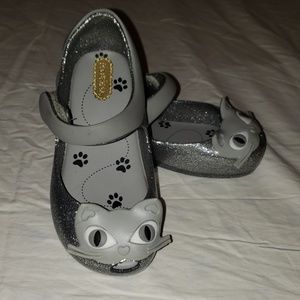 Mini melissa cat glitter Gray shoes